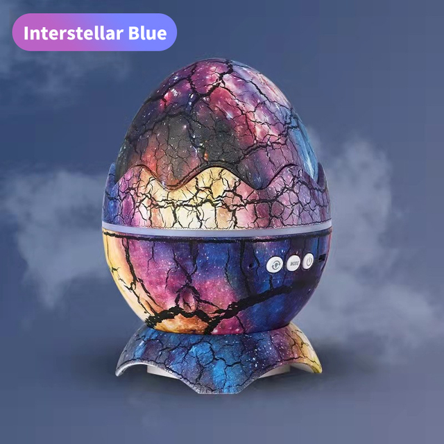 Dinosaur Egg Star Projector Galaxy Star Light Starry Sky Lamp LED Night Light Bluetooth Music Speaker Ocean Wave Room Decor