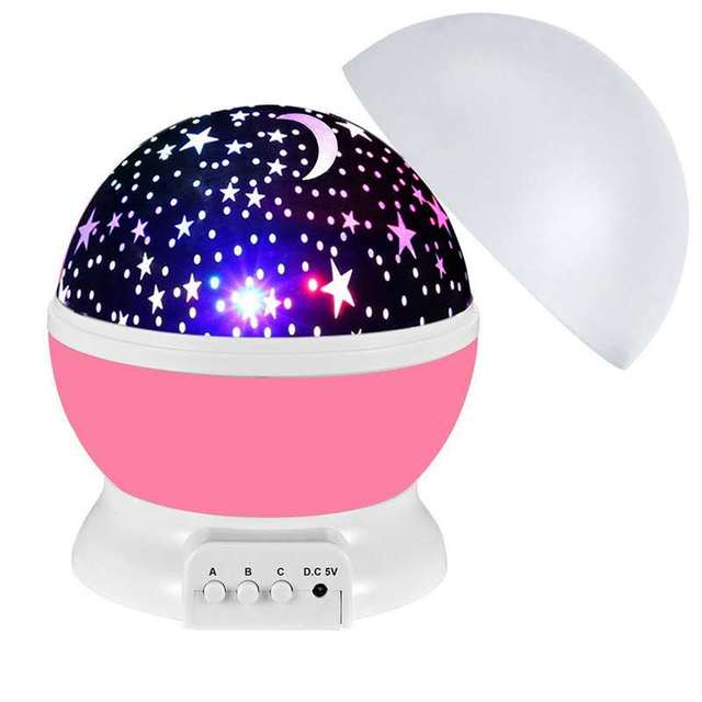 Led Projector Star Moon Galaxy Night Light For Kids Children Bedroom Decor Projector Rotating Nursery Night Light Led Baby Lamp