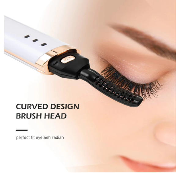 1PC Quick Heating Eyelash Curler Electric Styling Makeup Adjustable Anti-scald Eyelashes Auto-off Portable Travel Iron