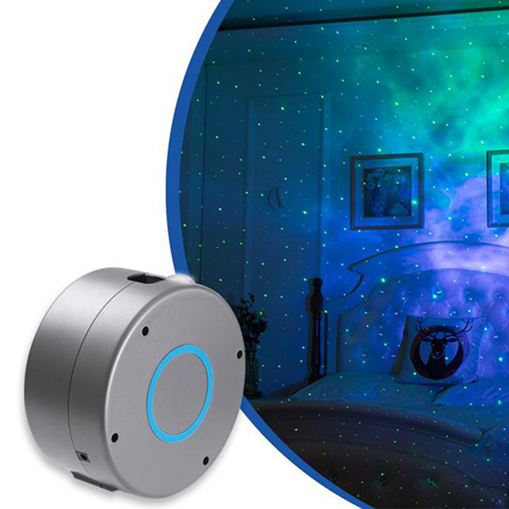 Aurora Star Galaxy Starry Sky LED Projector Lamp Rotating Night Light Colorful Nebula Cloud Lamp Atmospher Bedroom Beside Lamp