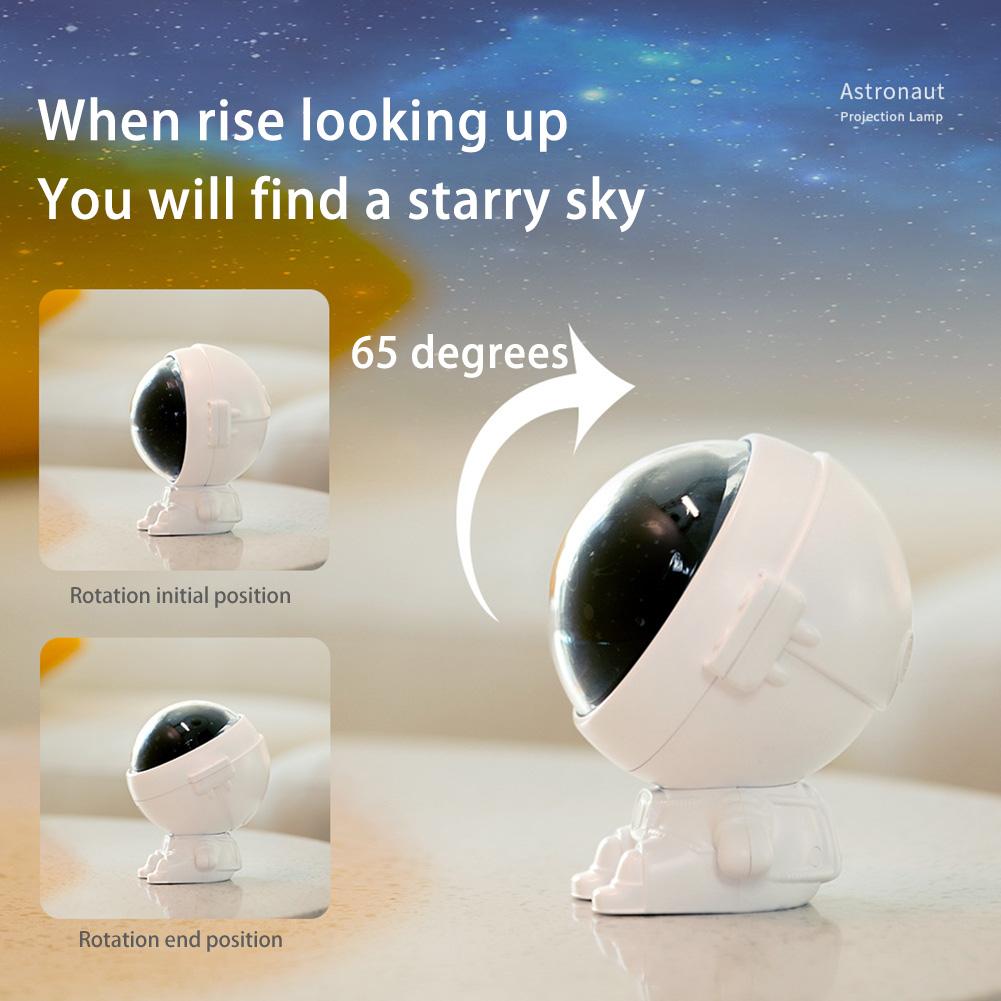 360 Astronaut Projector Starry Sky Galaxy Stars Projector Night Light LED Lamp for Bedroom Room Decor Decorative Nightlights
