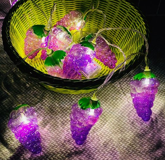 1.5M 10LEDs Strawberry Fruit Christmas Fairy String Lights Battery Powered Garden Wedding Holiday Home Decoration Gift