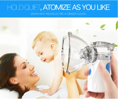 Mini Handheld Portable Autoclean Inhale Nebulizer Mesh Atomizer Silent Inhaler Nebuliser Inhalator for Kids Without Battery