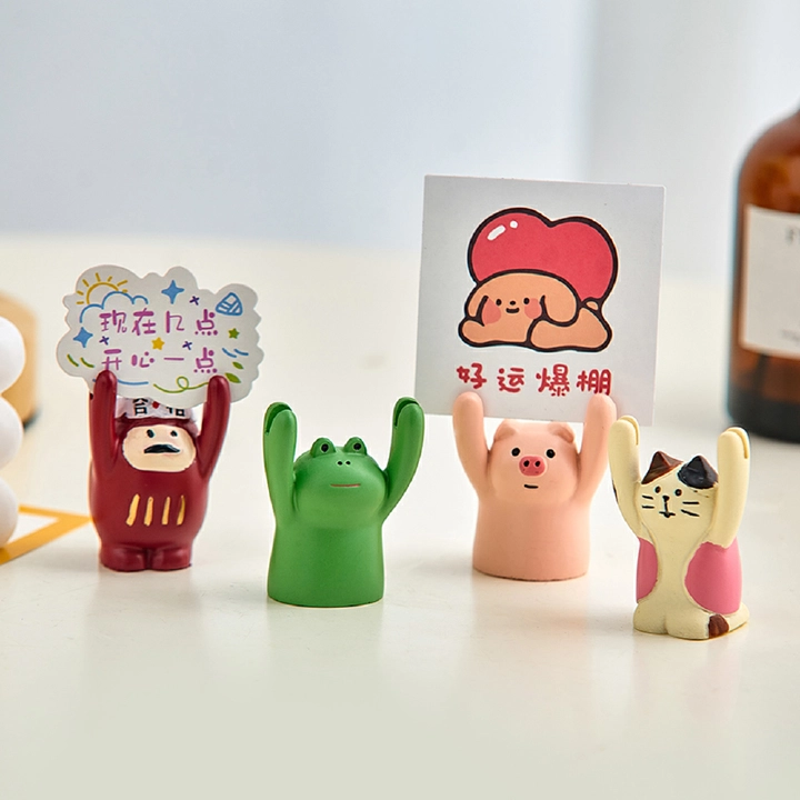 Cute Animal Statue Placard Ornament Kawaii Accessories Nordic Home Decor Desk Decoration Indoor Figurines Children's Gifts