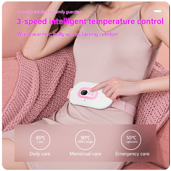 Relieve Period Cramp Pain Heating Warm Palace Belt Heating Uterus Vibrating Massage Waist Relieve Menstrual Pain Girlfriend Gift