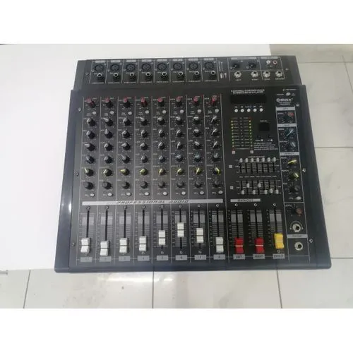 🔥 Max 8-Channel Powered Mixer with 2000W Built-In Amplifier – Pro Audio Console for Stage, Studio & Events