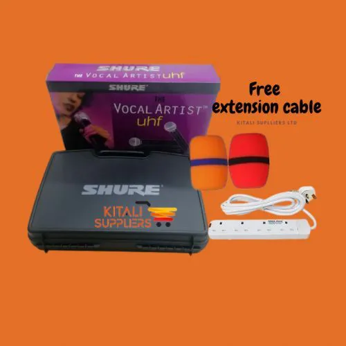 Get a professional Shure microphone bundle with mic sponge and free extension cable. Ideal for stage, church, events, and studio use. Clear sound, durable build.