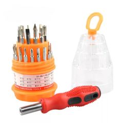 Hand Tool 31 Pcs Screwdriver Kit Small Mini Combination Universal Set Dismountable Antiskid Handle Multifunction Repair As shown 31 in 1