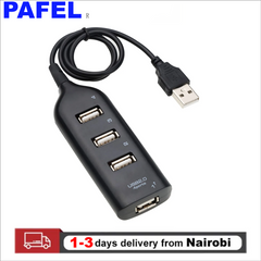PAFEL USB Hub USB splitter 4 Port USB 2.0 Multi HUB Expansion Desktop PC Laptop Adapte TF SD Card Sales black Black S