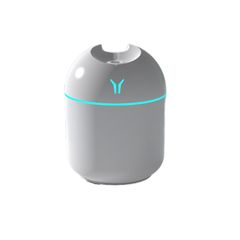 250ML Mini Ultrasonic Air Humidifier Romantic Light USB Essential Oil Diffuser Car Purifier Aroma Anion Mist Maker With LED Lamp Green as picture White S