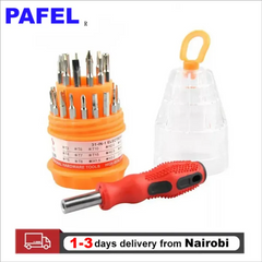 PAFEL Mini Screwdriver Kit Pagoda Type Portable DIY Screwdriver Home Appliance Repair Screwdriver 31 in 1 Small Screwdriver Accessories Tool As shown 31 in 1