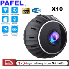 PAFEL X10 Wireless Mini Camera Night Vision HD 1080P Network High Definition Picture Stability Camera Motion Detection Monitor Home Safety Monitor Camera Black sd