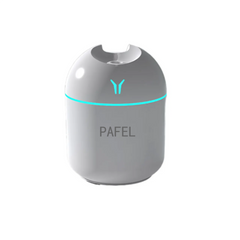 PAFEL 250ML Mini Ultrasonic Air Humidifier Romantic Light USB Essential Oil Diffuser Car Purifier Aroma Anion Mist Maker With LED Lamp Green as picture Humidifiers White S