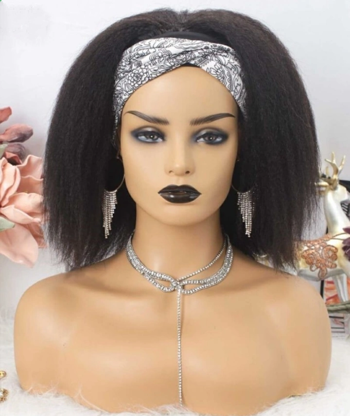 Fluffy Coco Semi Human Headband Wig + Free gift inside