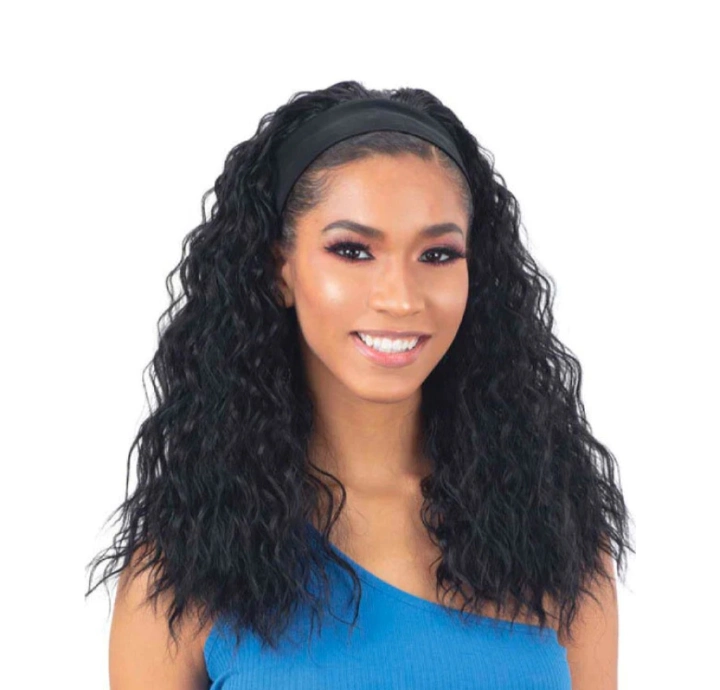 Super Curly Long Headband Wig + Free gift inside