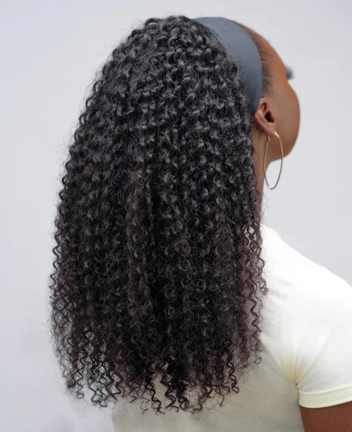 Super Curly Long Headband Wig + Free gift inside