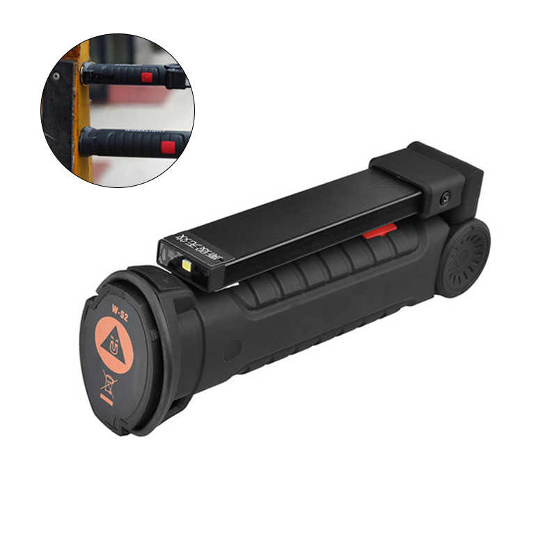 Led Flashlight USB Rechargeable With Built-in Battery Set Multi Function Folding Work Light COB Waterproof Fishing Camping Torch