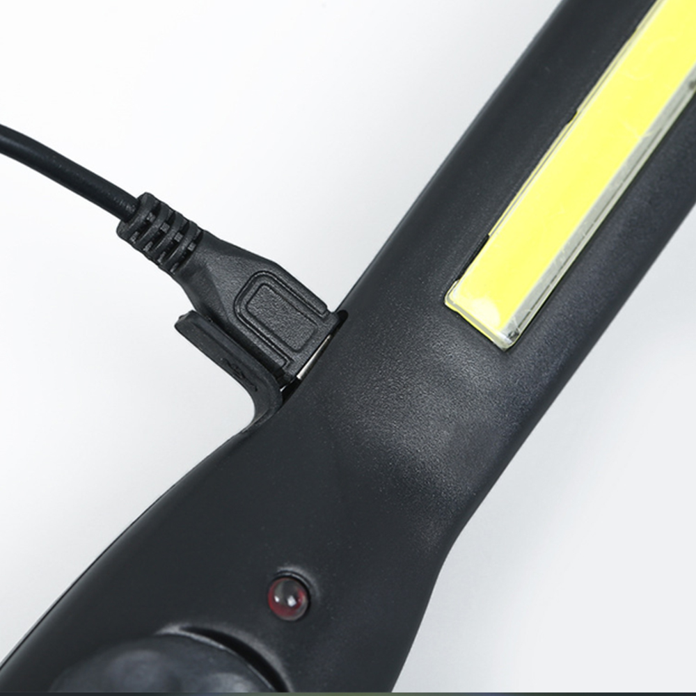 COB LED Flashlight Magnetic Work Light USB Rechargeable Torch Hook Portable Lantern Inspection Light Camping Car Repair Lamp