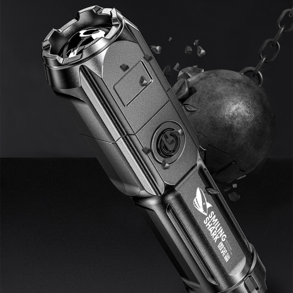 Powerful Flashlight Rechargeable Tactical LED Flashlight Torch Lantern Power Bank Outdoor Ultra Bright Portable Light Flashlight