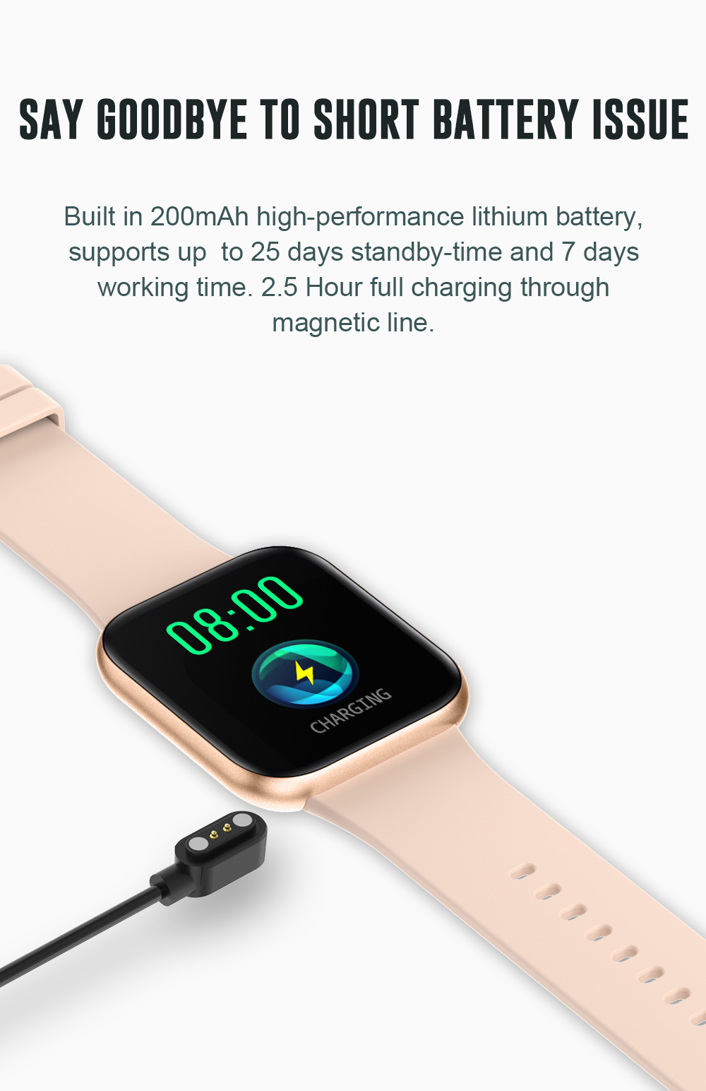 NEW Men Women Smartwatch Waterproof Smart Watch Sport Fitness Bracelet Blood Pressure Heart Rate Monitoring