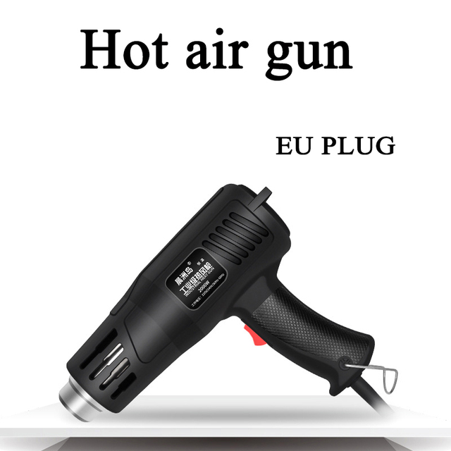 220V 2000W Advanced Hot Air Gun Temperatures Adjustable Electric Heat Gun Shrink Wrapping Industrial Building Hair Dryer