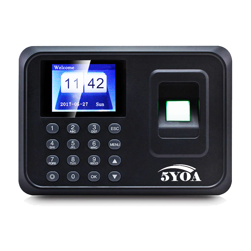 biometric fingerprint punch usb time clock office attendance system recorder timing employee machine reader