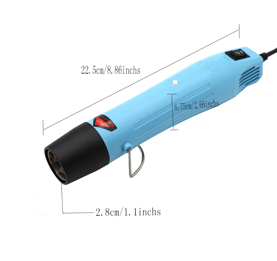 Portable hot air gun plastic molding shrink tube heating tool shaping tool 300W hot air gun