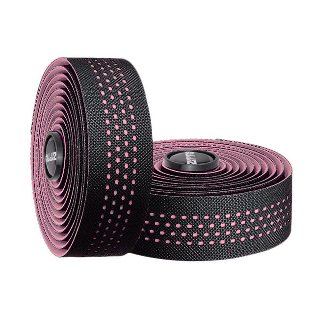 2 Rolls Non-Slip Anti-skid Road Bike Bicycle Handlebar Tape Bar Tape EVA Ribbon Grip Wrap PU Leather with Bar End Plug