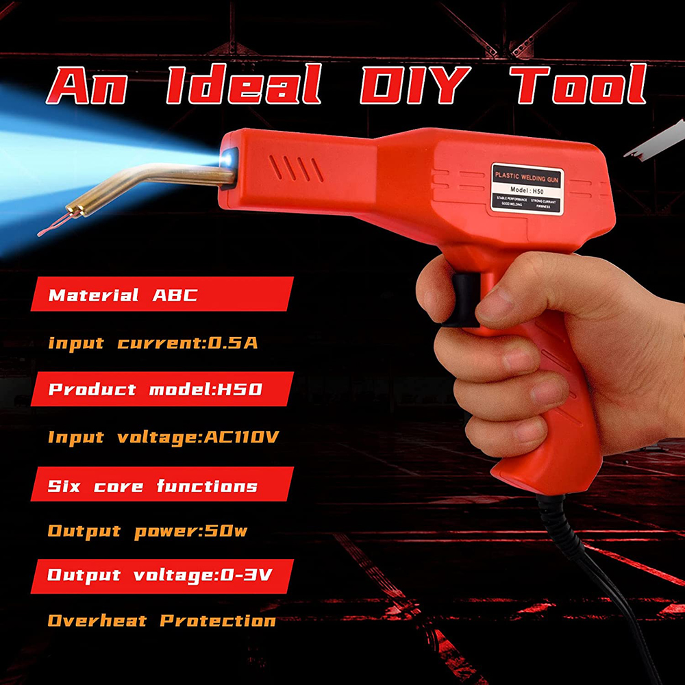 Hot Stapler PVC Plastic Welder Heat Gun welding machine plastic bumper soldering iron garage tools Car bumper Repair kits