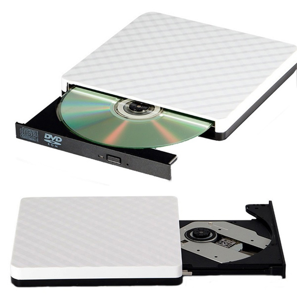 External USB3.0 DVD RW CD Writer Slim Optical Drive Burner Reader Player Tray Type Portable For PC Laptop
