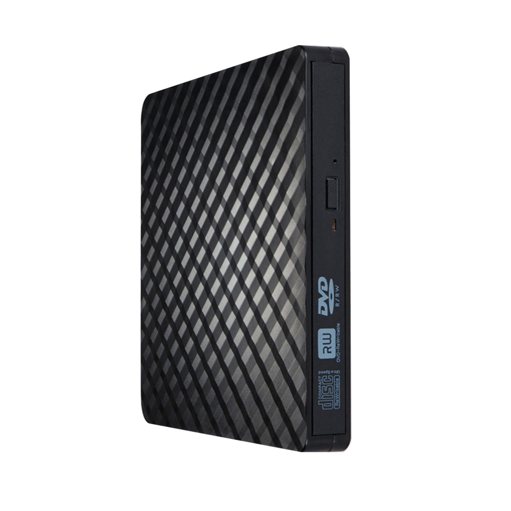 External USB3.0 DVD RW CD Writer Slim Optical Drive Burner Reader Player Tray Type Portable For PC Laptop