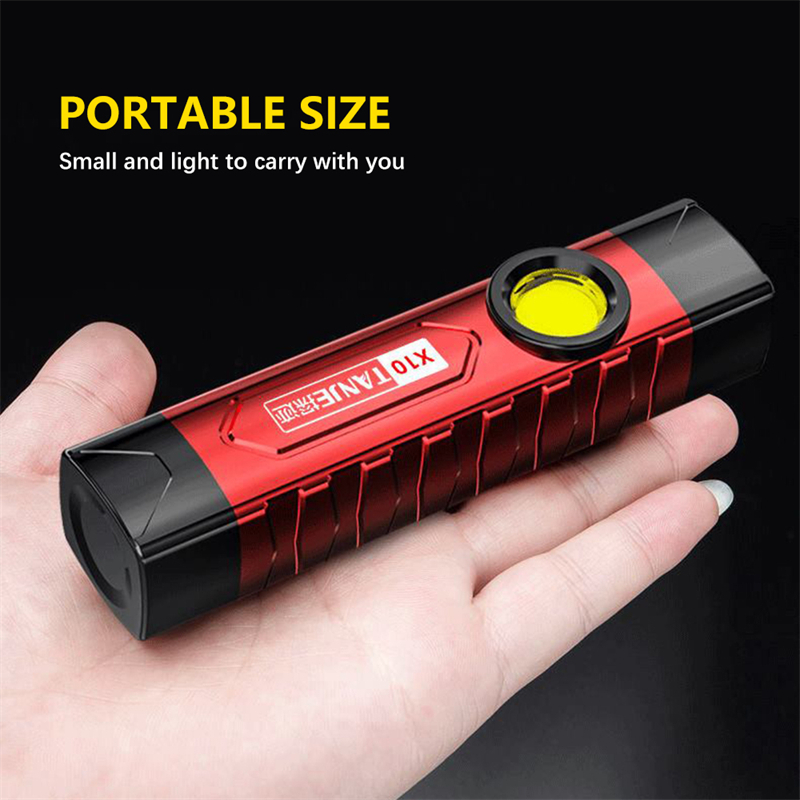 COB LED Flashlight Portable USB Charging Work Lights LED Flashlights 4 Modes Lighting Torch Lantern With Side Light Flash Light