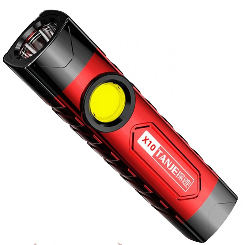 COB LED Flashlight Portable USB Charging Work Lights LED Flashlights 4 Modes Lighting Torch Lantern With Side Light Flash Light