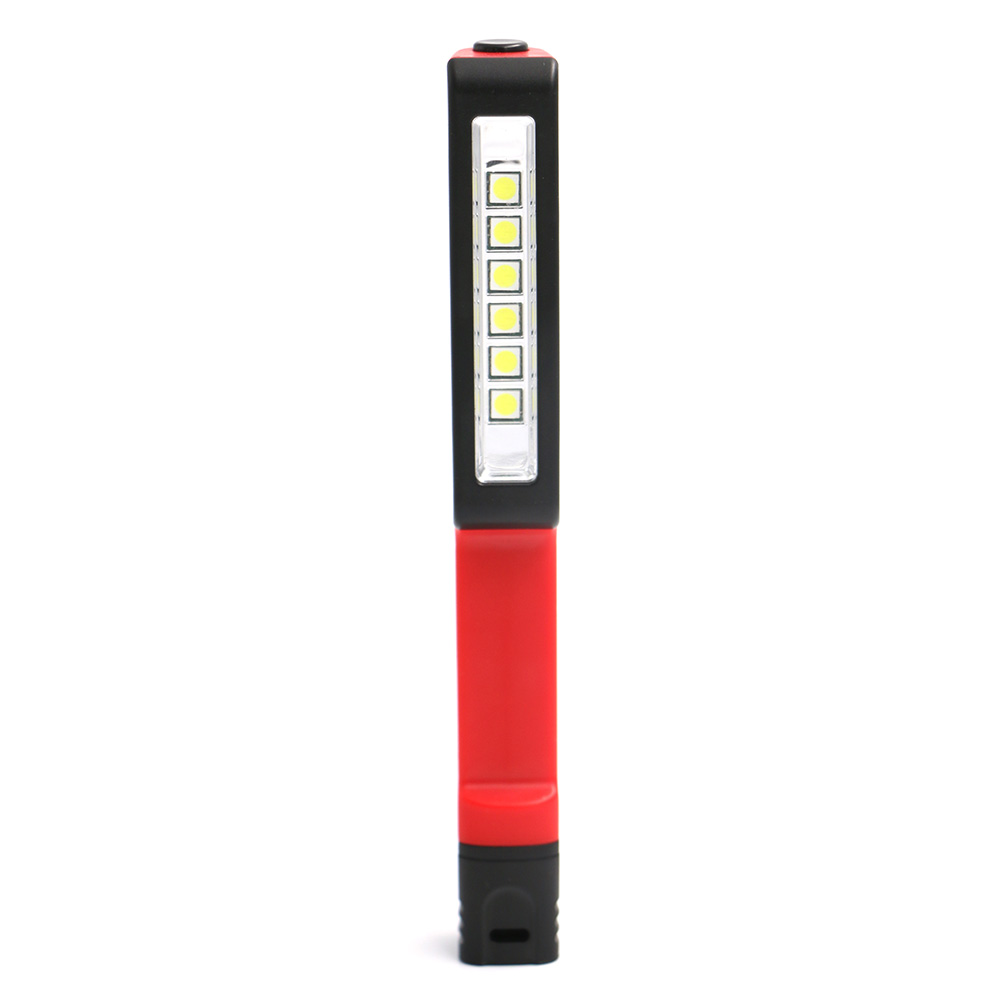 Mini LED Magnetic Flashlight 6*SMD LED Hanging Torch Lamp For Camping Working Inspection Light IPX4 Waterproof Car Repair Light