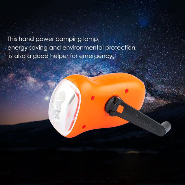 LED Emergency Powerful Flashlight Hand Crank Dynamo Torch Lanter Solar Power Tent Lighting for Outdoor Camping Hiking Fishing