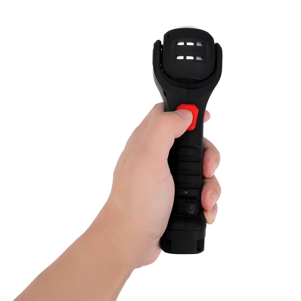 Portable XPE+COB LED Flashlight 360 Degree Rotating Lamp Head Torch Rechargeable Work Light Lantern 7 Modes Lamp Pocket Light