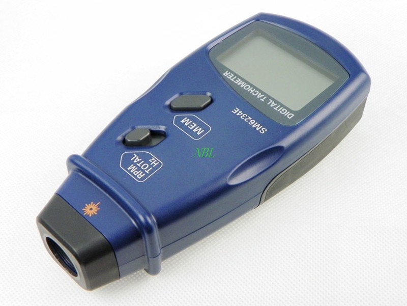 Professional Electronic Photo Tachometer 2.5~99999 RPM/0.05~1666Hz/1~99999 Digital Tachometer Measuring Range Speedometer