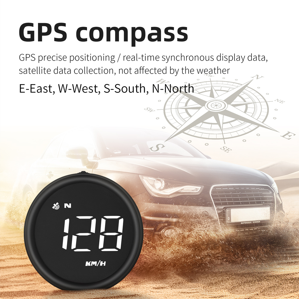 Universal HUD Head Up Display USB Car GPS Speedometer On Dash Odometer Gadgets Digital Speed Gauges For Car Motorcycle Scooter