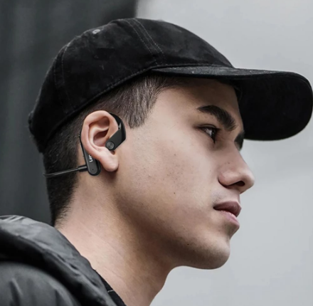 Earbud Button Control Wireless Earphone High Fidelity Widely Compatible Bluetooth-compatible5.0 Bone Conduction Earphone