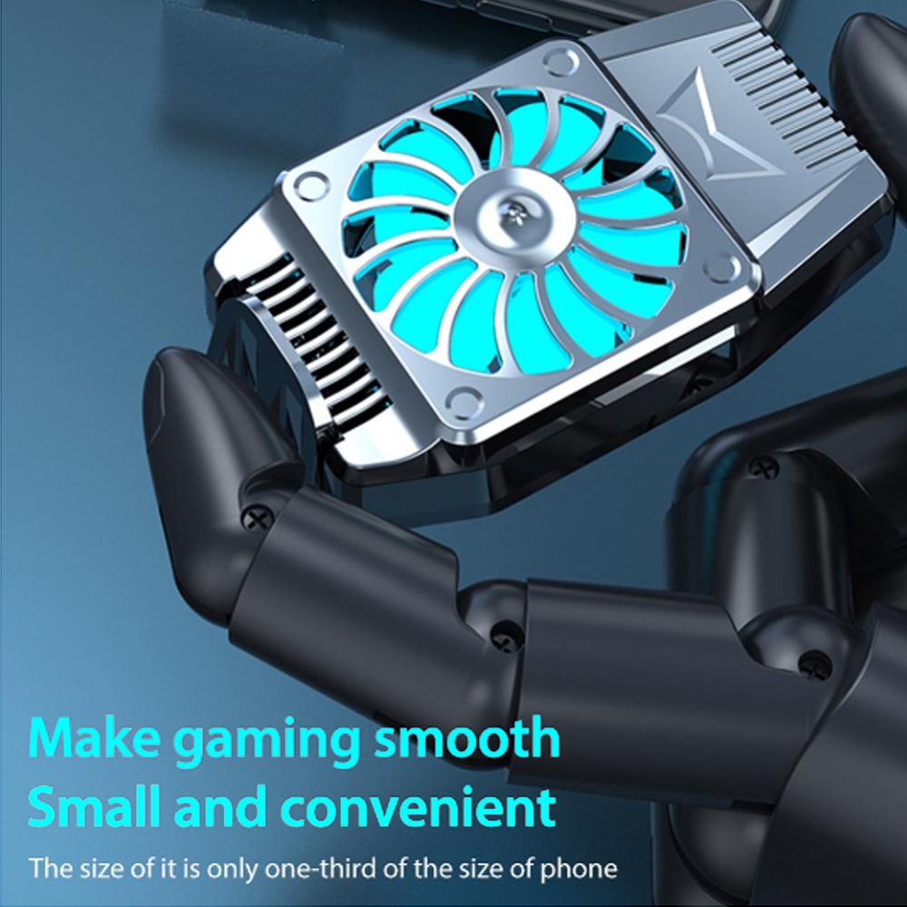 Universal Mini Mobile Phone Cooling Fan Radiator Turbo Hurricane Game Cooler Cell Phone Cool Heat Sink