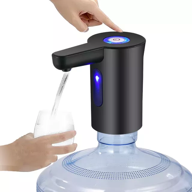 Portable Automatic Electric Water Pump USB Charging Button Dispenser Gallon Bottle Drinking Switch For Water Pumping Device