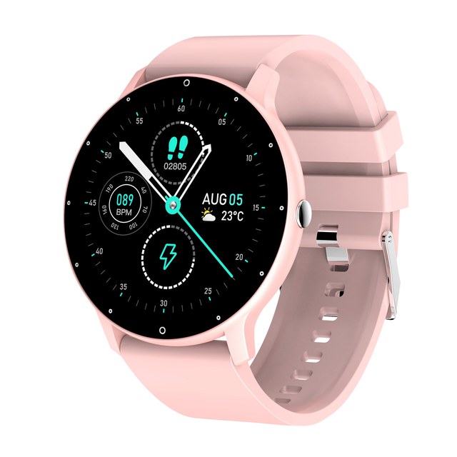 Smart Watch Round Touch Screen Men Women Smart Watch Call Multisport Mode Men Smart Watch Heart Rate Tracker Waterproof