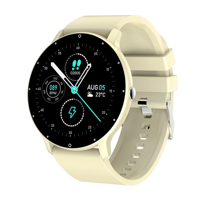 Smart Watch Round Touch Screen Men Women Smart Watch Call Multisport Mode Men Smart Watch Heart Rate Tracker Waterproof