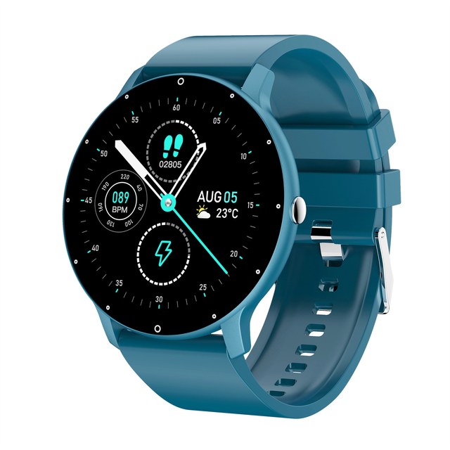 Smart Watch Round Touch Screen Men Women Smart Watch Call Multisport Mode Men Smart Watch Heart Rate Tracker Waterproof