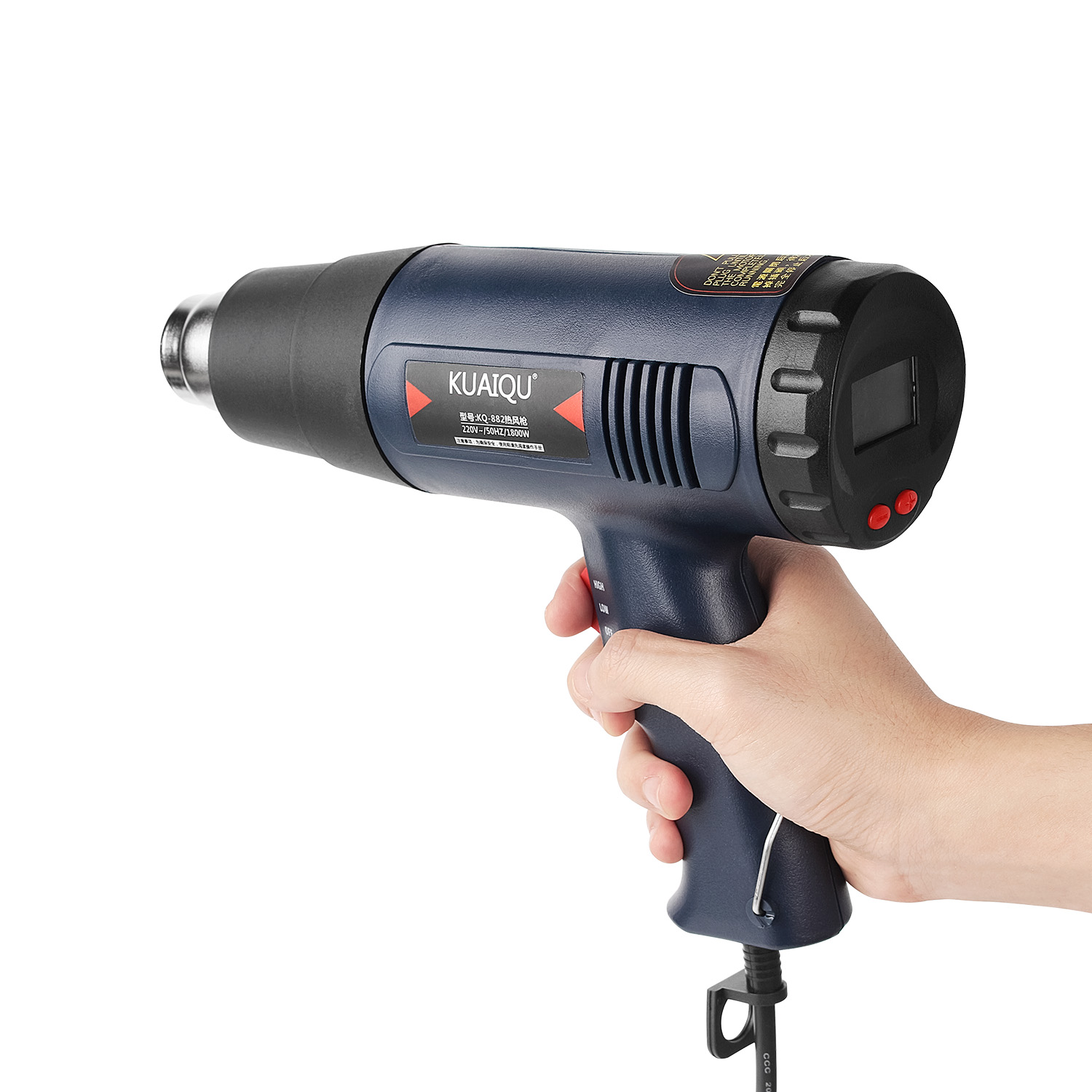 220V Digital Electric Hot Air Gun Temperature-controlled Building Hair dryer Heat gun Soldering Tools Adjustable