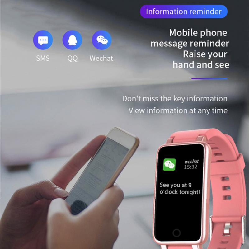 Men Women Smart Watch  Sport Fitness Smartwatch Call Reminder Heart Rate Monitor ladies Watch Waterproof For iOS Android