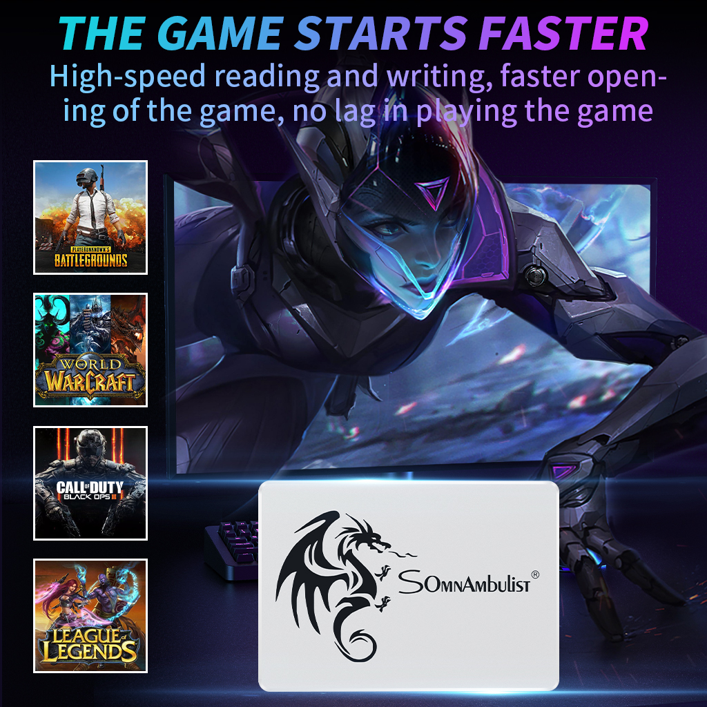 SSD  240GB 120GB 1TB 2TB SATA3 SSD 2.5 HDD Disk 2.5" Internal Solid State Disk Laptop Desktop Black 120GB