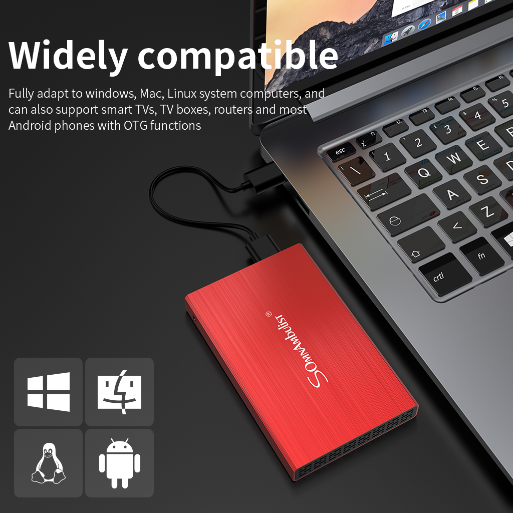 SSD 500g mobile hard disk encryption 1t mobile hard disk computer external high-speed transmission external ps4 game 2t portable