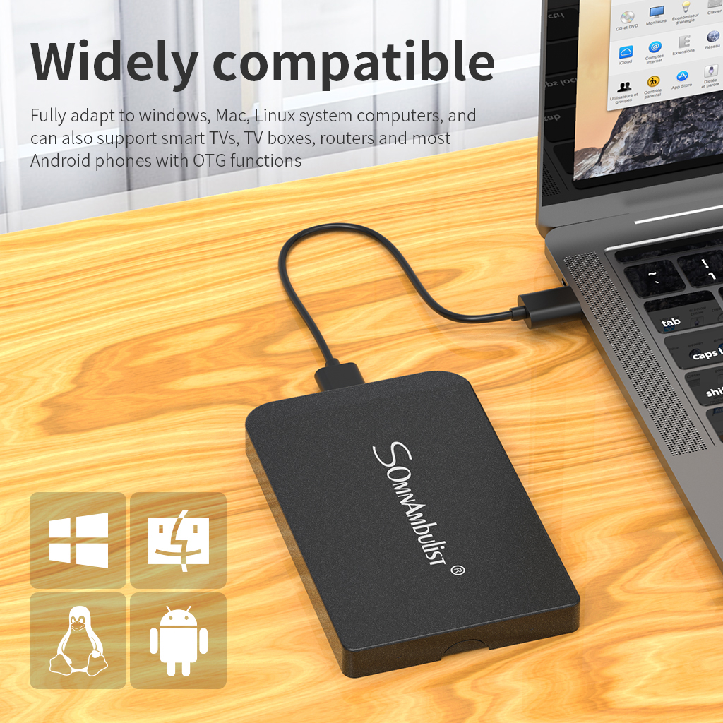 Metal mobile hard disk 2t high speed usb3.0 250gb 320gb  1TB mobile hard disk 2tb external ps4 game