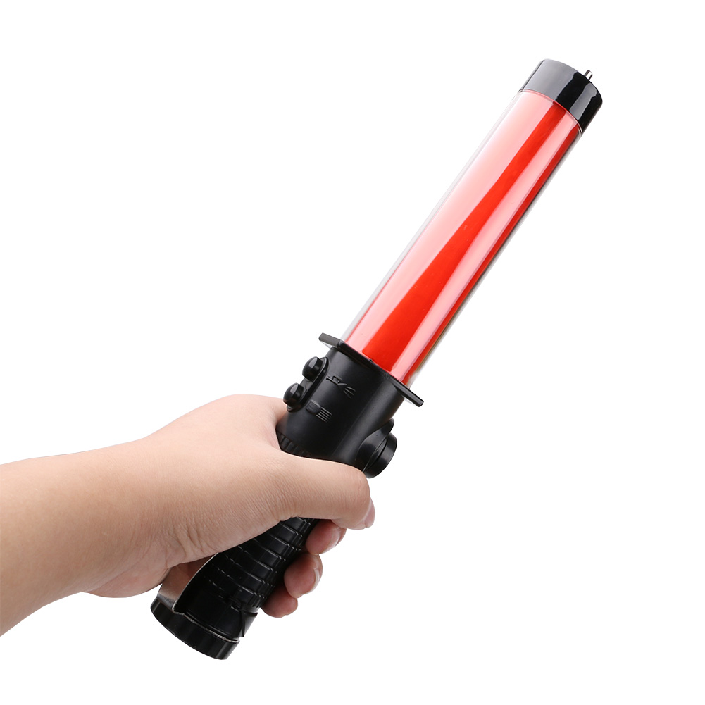 Adjustable Traffic Safety Light 3-Mode Baton 10 LED bulbs Road Safety Control Warning Flashlight With Strong Magnet Warning